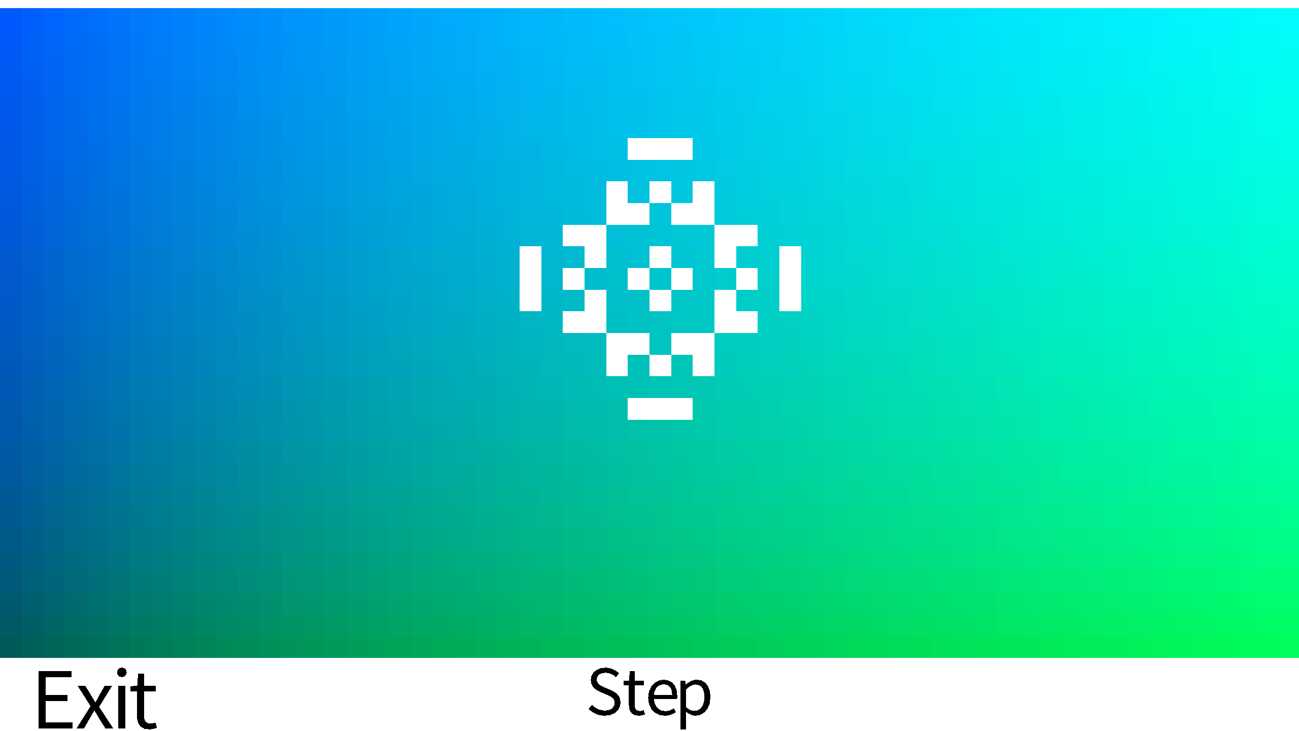 a simple example of Conway's game of life